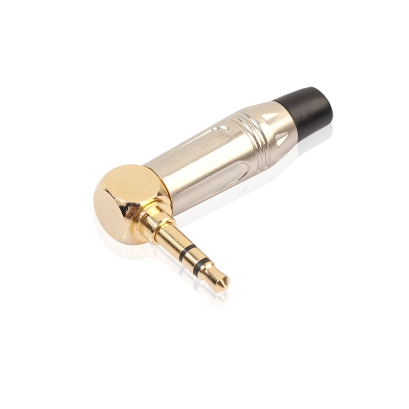 New zinc alloy L-shaped turn 3.5mm stereo headset welding plug | Электроника