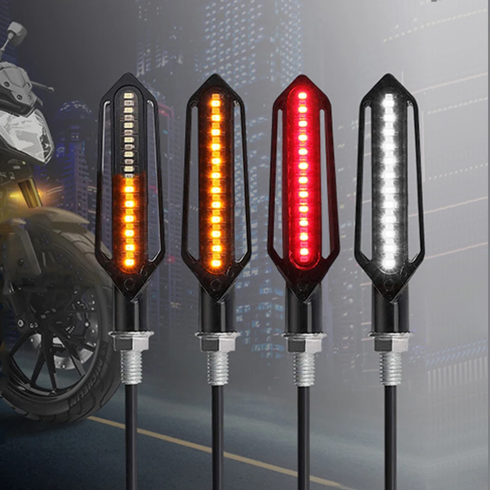 Универсальный 12 В мотоциклетные указатели поворота Световые огни clignotant moto led для