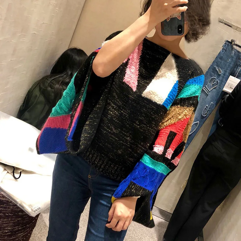 DEAT Бежевый женский шерстяной свитер с круглым вырезом и длинным рукавом