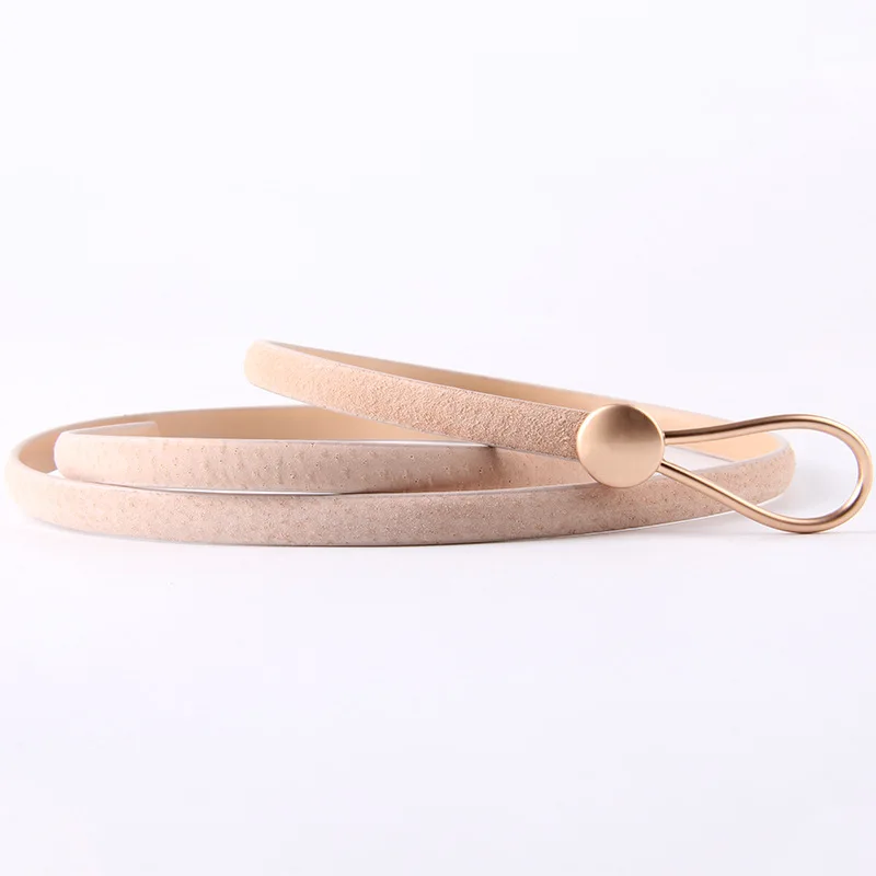 Ремень женский из свиной шкуры 10 цветов | Аксессуары для одежды