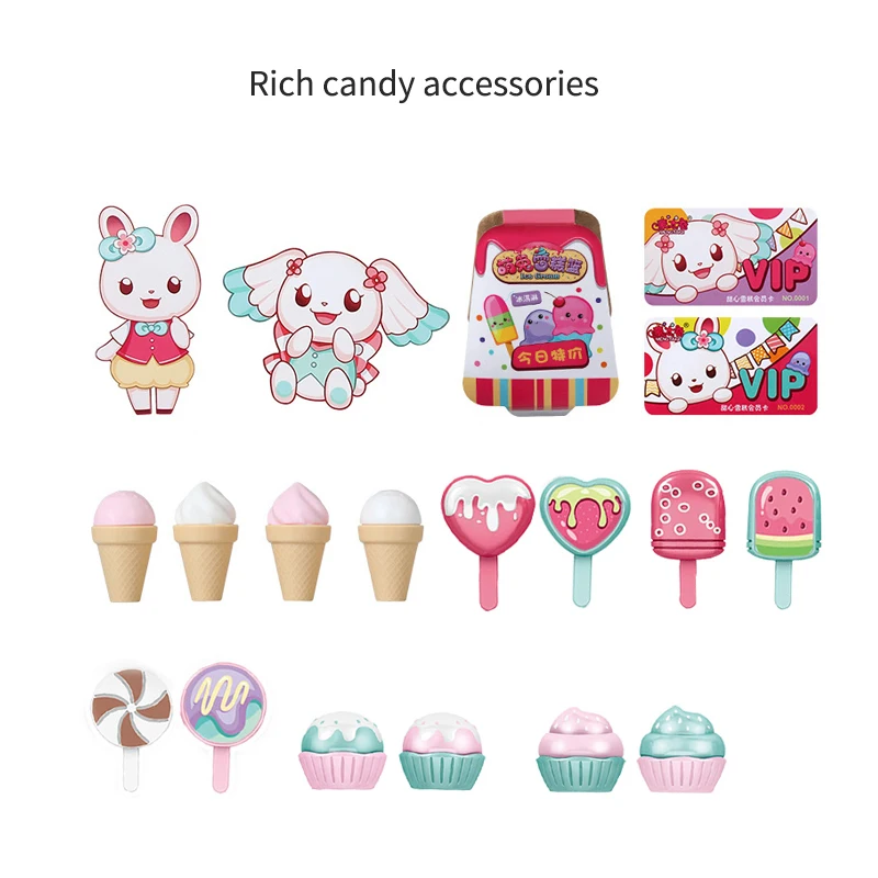 Детские Сияющие игрушки для ролевых игр мороженого продажа машинок имитация