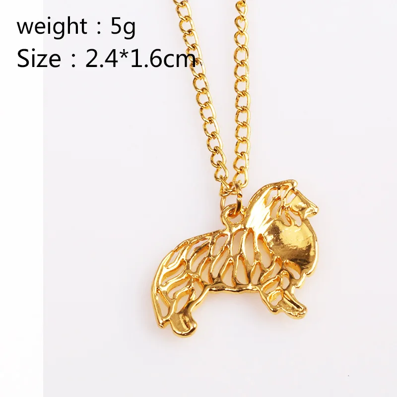 Европейский и американский тренд Новый овчарка позолоченное ожерелье Маленькая