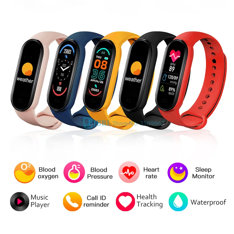 M6 Children Smart Watch Kids For girls boys Heart Rate Monitor Smartwatch Fitness Tracker Smartband Electronics Android IOS | Электроника