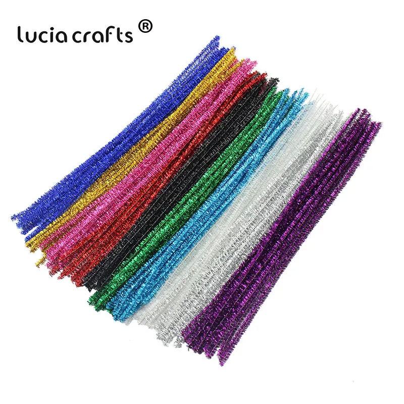 Lucia crafts 1" 100 шт./упак. разноцветные Chenille стебли ручной Материал детское творчество принадлежности L0203