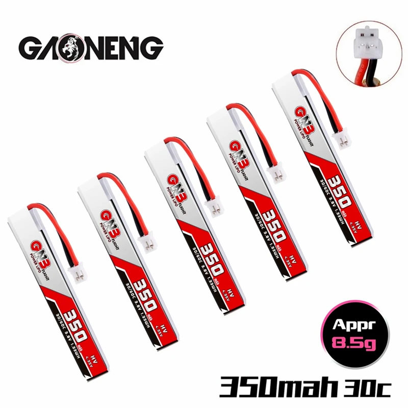 Литий полимерный аккумулятор GNB HV 1S 3 8 в 4 35 350 мАч 30C/60C PH2.0 для BetaFPV 65S UK65 Blade Inductrix UR65
