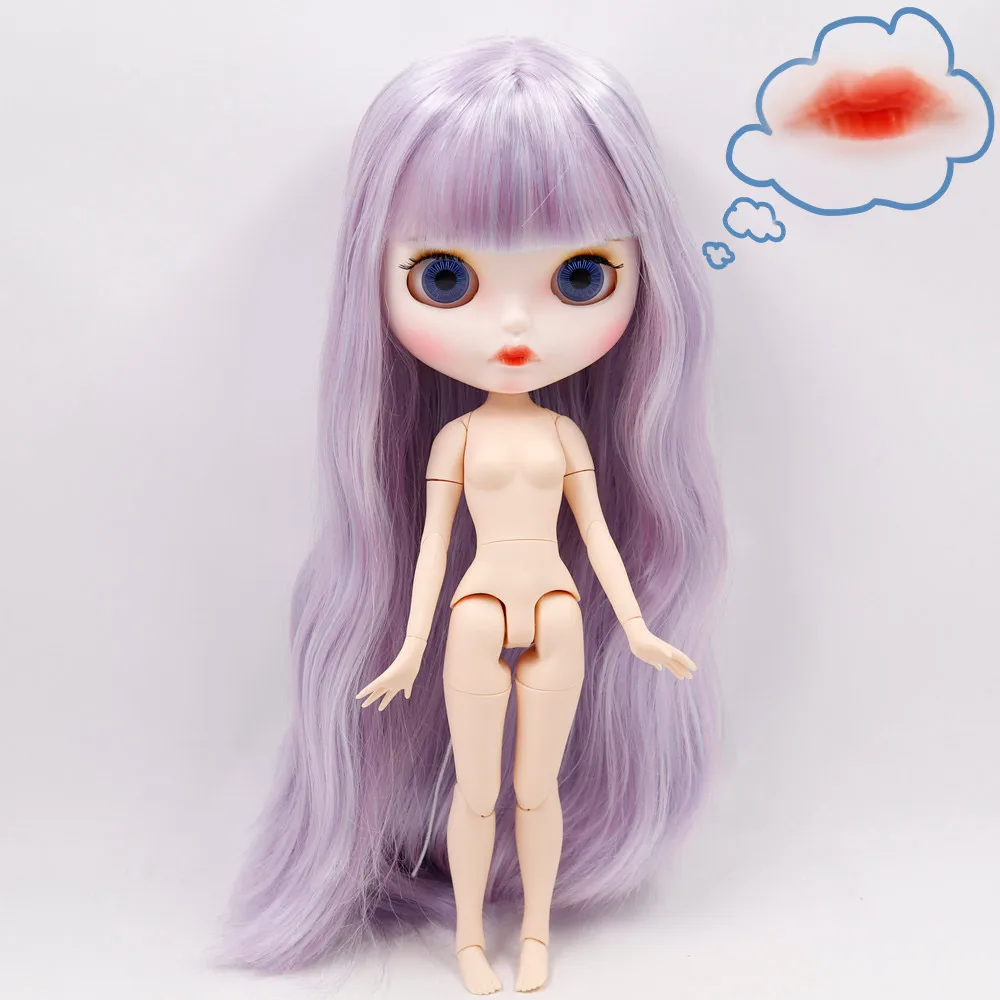 ICY DBS Blyth кукла изогнутые губы на заказ матовое лицо с бровью шарнир тела 1/6 bjd