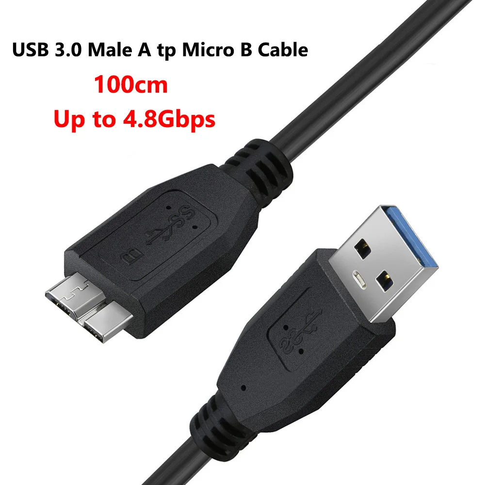 Кабель жесткого диска до 4 8 Гбит/с USB 3 0 к Micro B HDD для камеры Seagate WD Toshiba