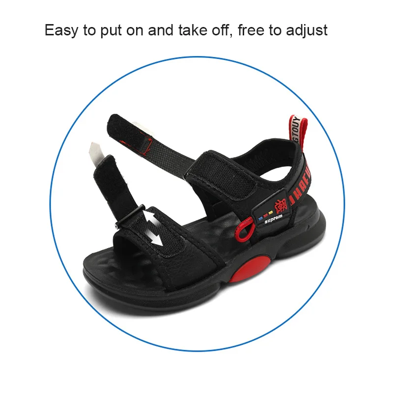 Сандалии детские кожаные в стиле ретро удобные босоножки для пляжа простая