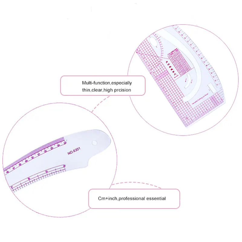 MIUSIE 9 шт. линейка для шитья французский изгиб измерительная шкала инструменты
