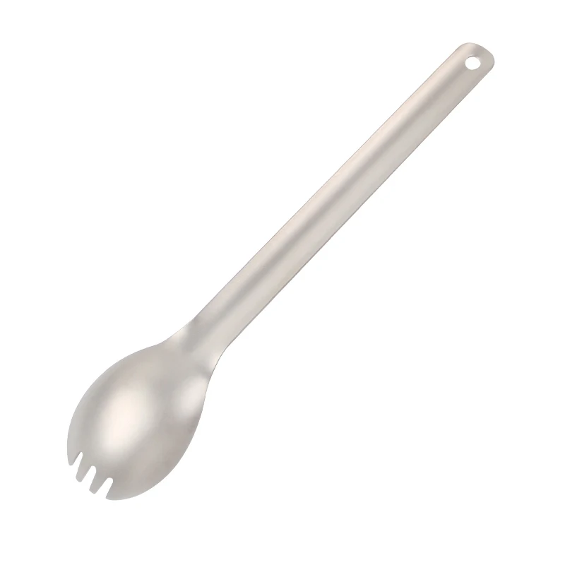 Keith Titanium Spork походная посуда для пикника с длинной ручкой Титановая Ложка
