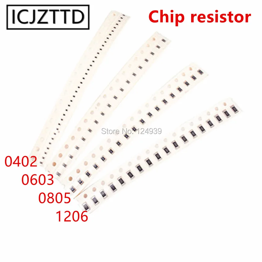 100 шт. 1/10 Вт RJ0402 5% SMD разрешением 1 0*0 5 0R 1R 1.1R 1R1 1.2R 1R2 1.3R 1R3 1.5R 1R5 1.6R 1R6 1.8R 1R8 2R 2.2R 2R2 2.4R 2R4
