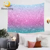 BlessLiving Rainbow Abstract Watercolor Tapestry Girly Pink Wall Hanging Neon Bright Colorful Realistic Tapestries Home Decor 1