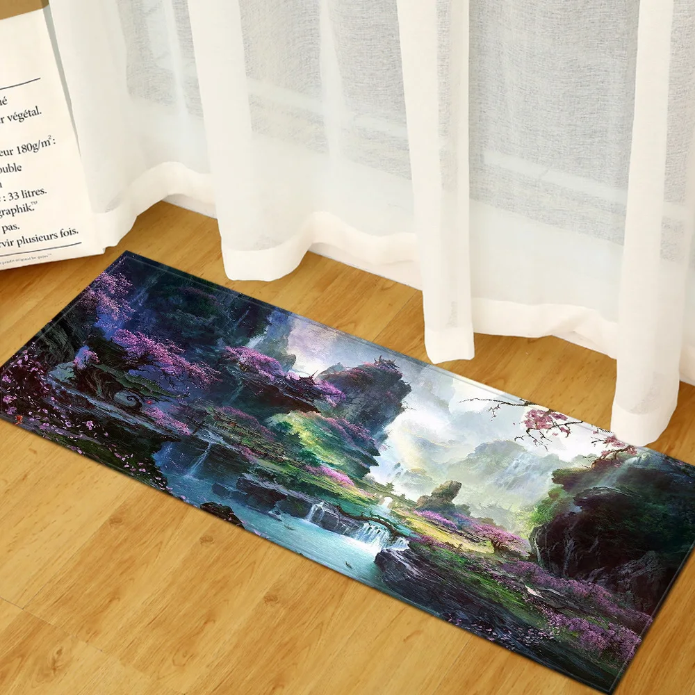 Скандинавский коврик для кухни спальни входной Коврик прихожей напольный с 3D