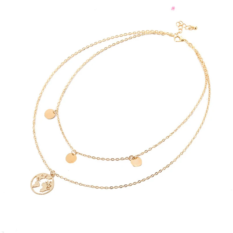 Богемные женские Многослойные нержавеющие ожерелья из сплава изысканные