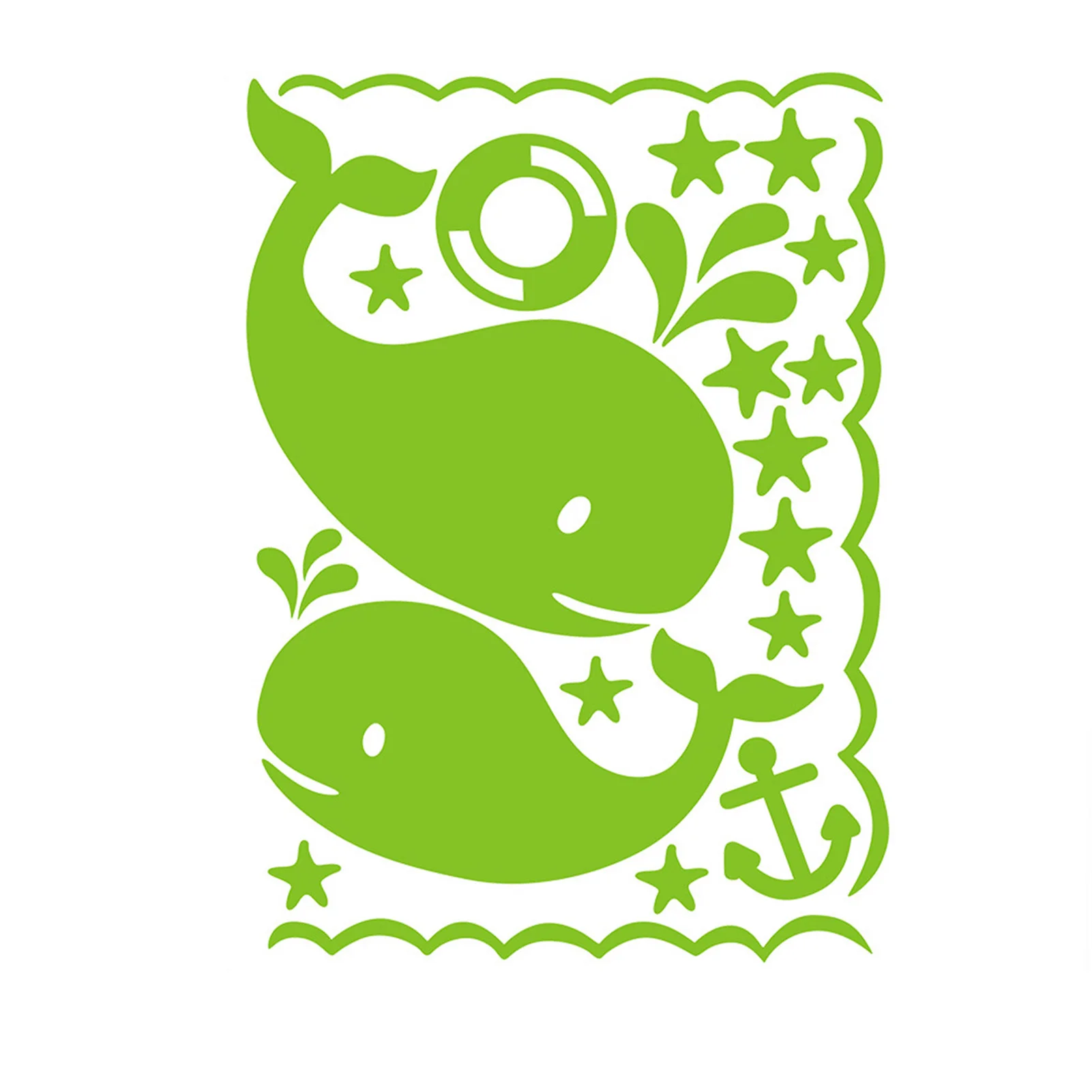 

Cartoon Whale Stars Luminous Wall Stickers For Kids Room Home Decor Baby Bedroom Glow in the Dark Whale Fluorescent Decal Muraux