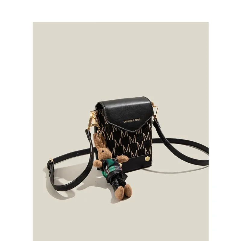 Maxdutti Ins Fashion Bag Women Blogger Messenger Bag Printing Armpit Bag Single Shoulder Chain Iphone Small Square Women's Bag