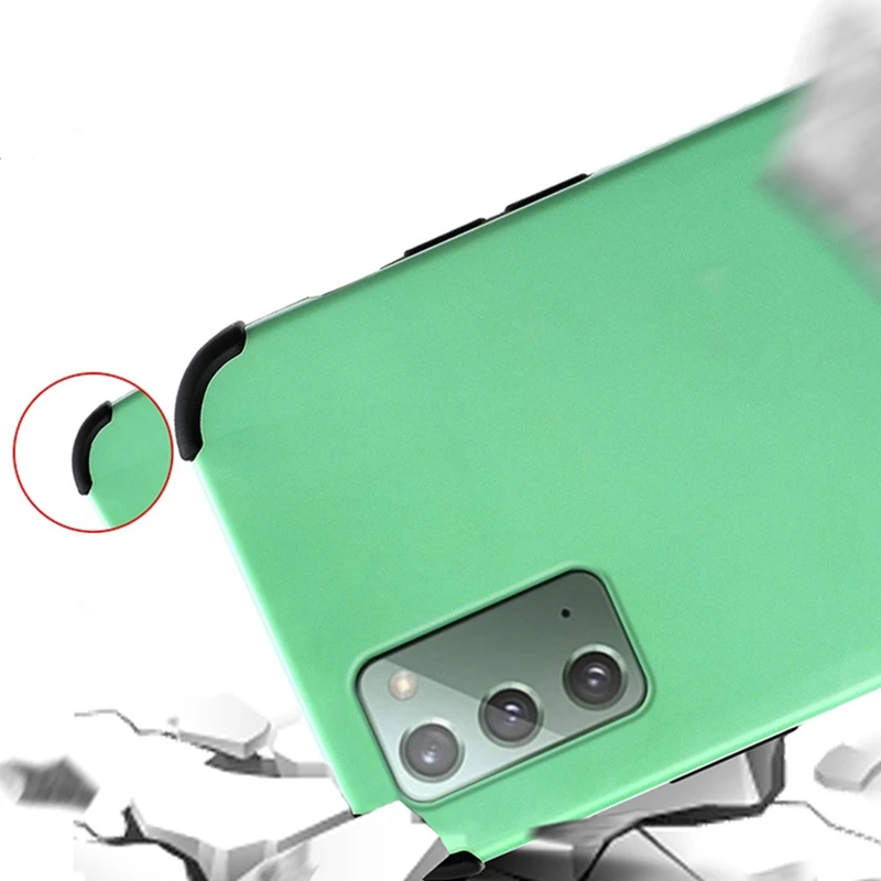 

Case For Samsung Galaxy Note 20 Ultra Cover Soft TPU Frame Anti-drop Camera Protection Hard Back Case For Galaxy Note 20