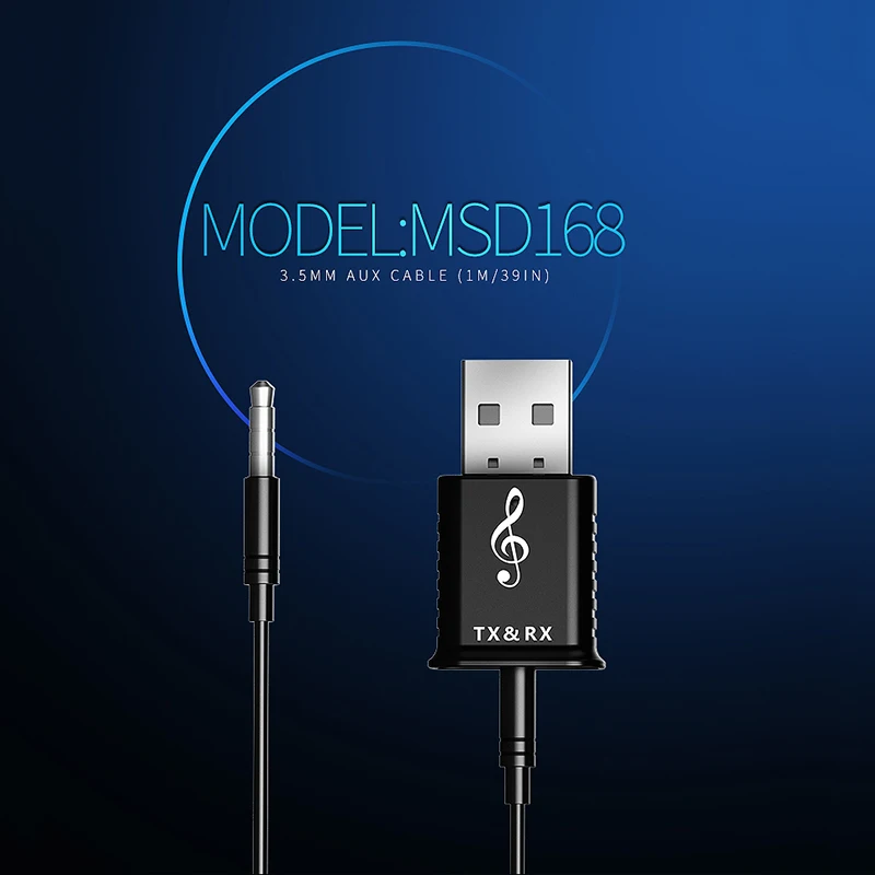 AAAE топ-Usb беспроводной приемник передатчики Bluetooth V5.0 аудио музыка стерео адаптер