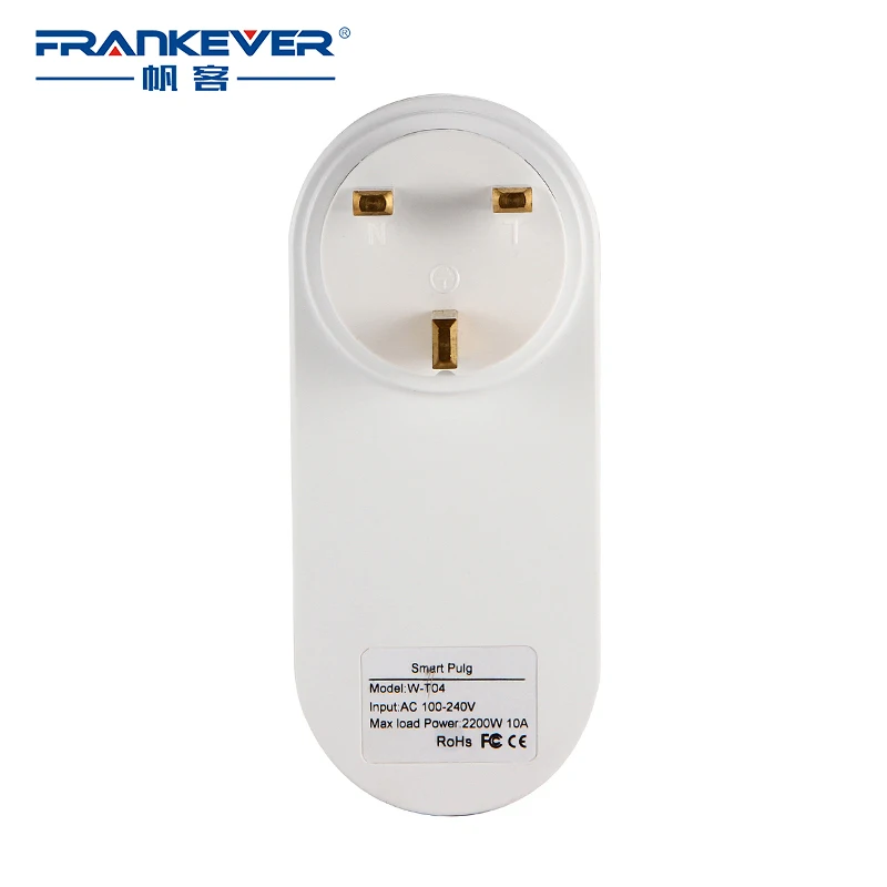 Умная вилка FrankEver UK с двумя портами USB 10A Домашняя автоматизация Wifi розетка