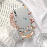 christmas new year gifts elk snow phone case transparent for xiaomi redmi note cc k 30 10 20 8 9 8 s e t x pro