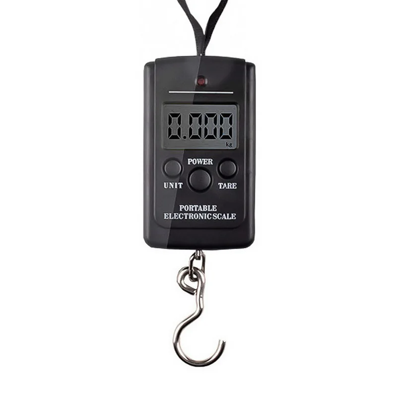 no Backlight 40kg Urijk 50 кг/10 г Вес мини Висячие весы карманные ЖК-цифровые высокоточные весы для багажа портативные весы для рыбалки крюк весы - Цвет: no Backlight 40kg