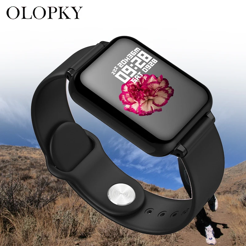 

Новые женские умные часы, водонепроницаемые спортивные часы для Iphone Phone, умные часы, пульсометр, функции кровяного давления, часы-браслет