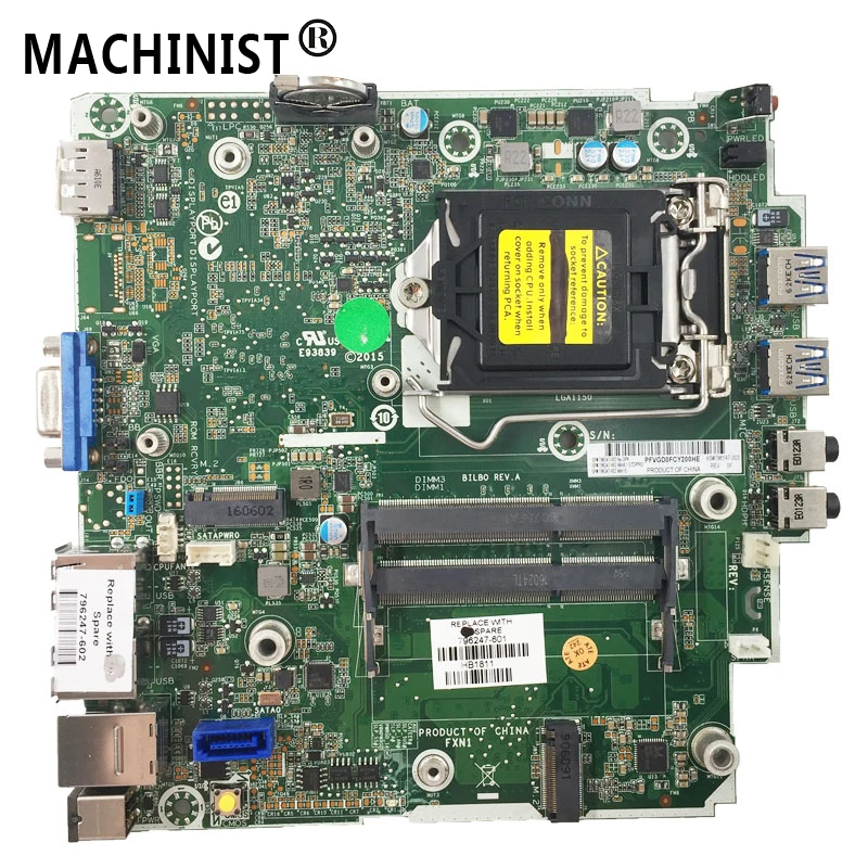 Оригинальная материнская плата для HP ProDesk 400 G1 DM Desktop MB DDR3 796247 601 002 502 602 796147