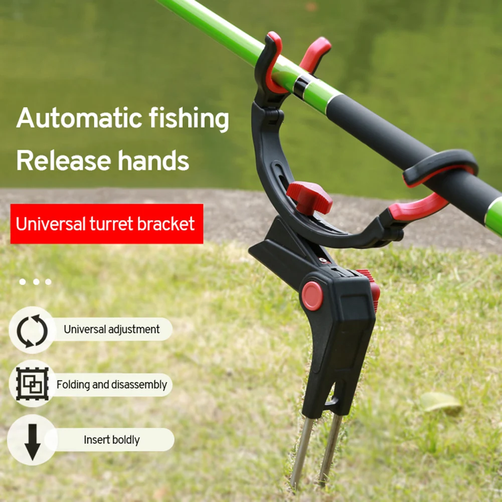 

360 Degree Adjustable Fishing Pole Holder Universal Foldable Fishing Rods Fix Pole Rack Stand Fish Rod Rack