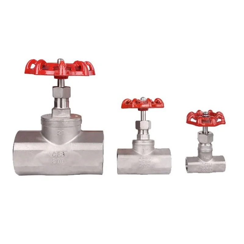 

Cut-Off Valve 1/2" 3/4" 1" DN15 DN20 DN25 Female Globe Valve Stainless Steel SS304 CF8M Heavy Duty