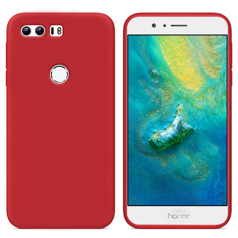 Роскошный чехол из жидкого силикона для смартфона Huawei Honor 8|Бамперы| |