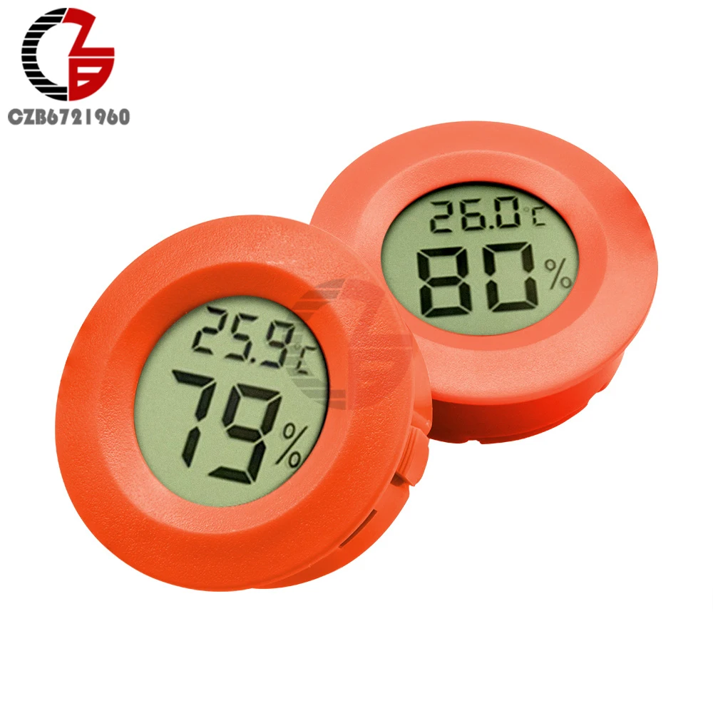 Цифровой измеритель температуры и влажности красный Мини термометр с ЖК