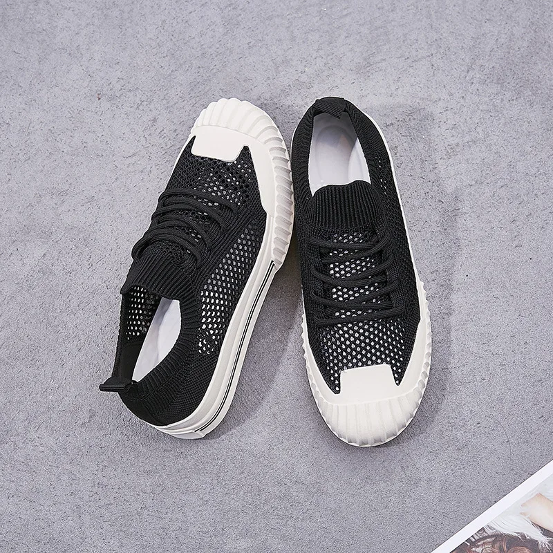 2019 Повседневная дышащая женская обувь из сетчатого материала Летние лоферы на