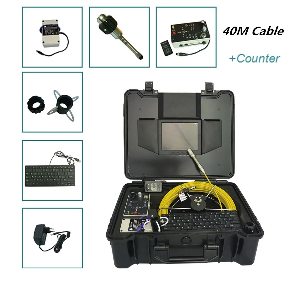 Камера для наблюдения за канализационной трубой самонивелирующаяся видеокамера