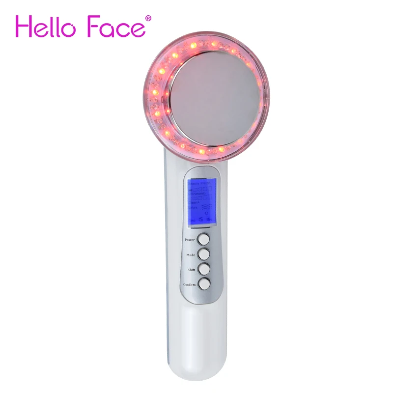 

1MHZ Ultrasonic 5 in 1 Slimming Instrument Cavitation Machine Face Photon Therapy Machine Ion Galvanic Vibration Skin Massager