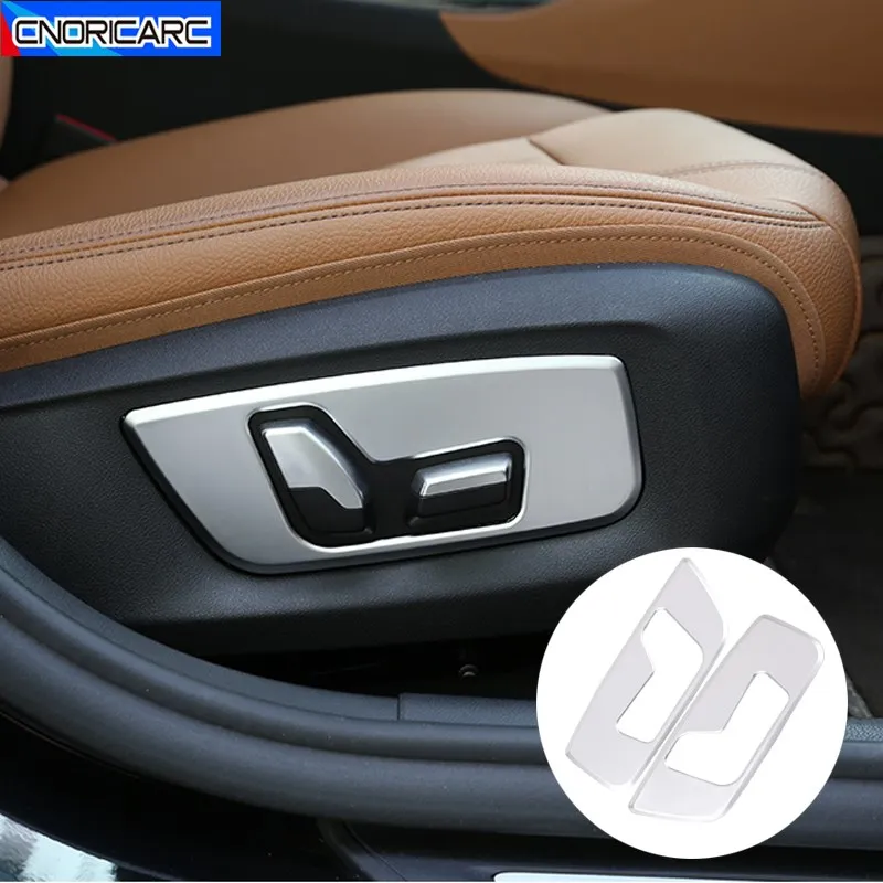 

Car Seat Adjustment Buttons Panel Decoration Sticker Trim For BMW 5 Series G30 G38 2018-2020 Interior Accessories