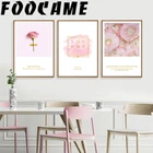 Роза, цветок, скандинавские декоративные картины, настенная Художественная печать, холст, минималистский рисунок, милый дом, скандинавский Розовый декор для комнаты, спальня