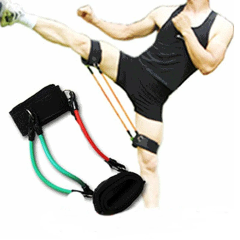 

Ankle Kickback Strap with Resistance Bands Set for Butt and Hip Exercises Foldable Chest Expander Sculpt Rally Pull Stretcher Mu