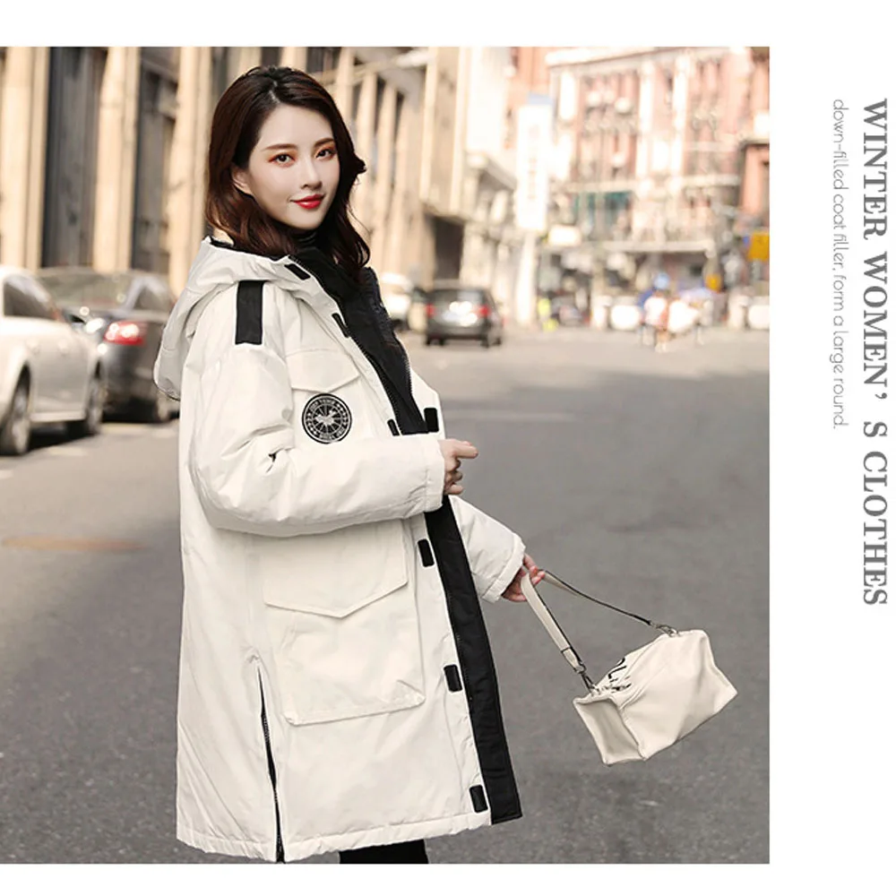 Женское длинное трикотажное пальто с капюшоном новая дизайнерская зимняя одежда