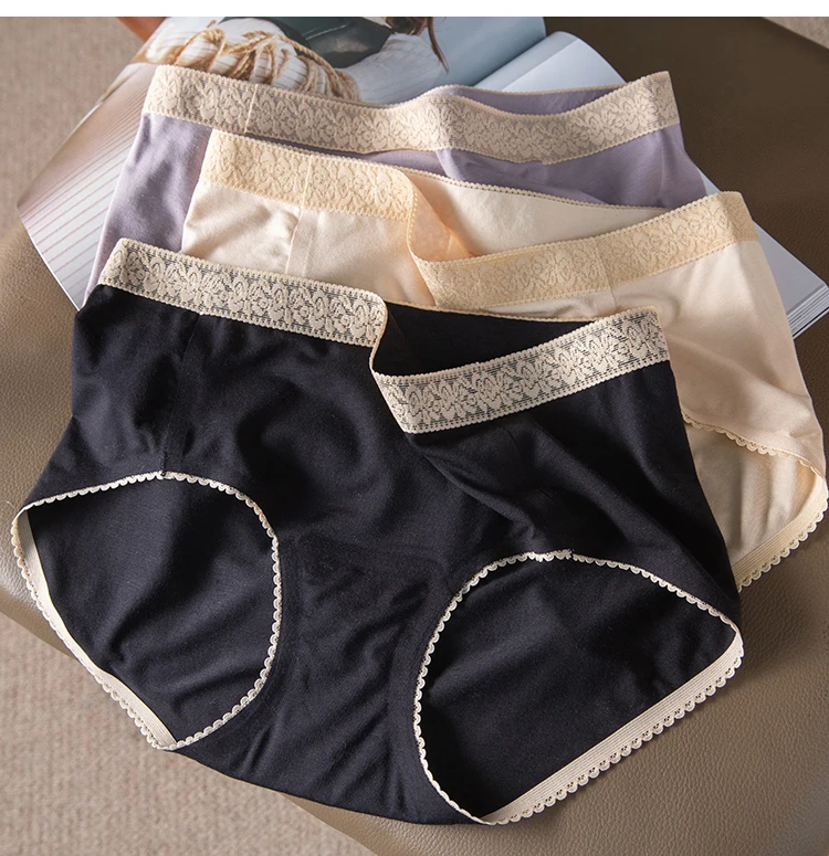 

Women Briefs Brief Panties Comfortable Modal Mid Waist Female New