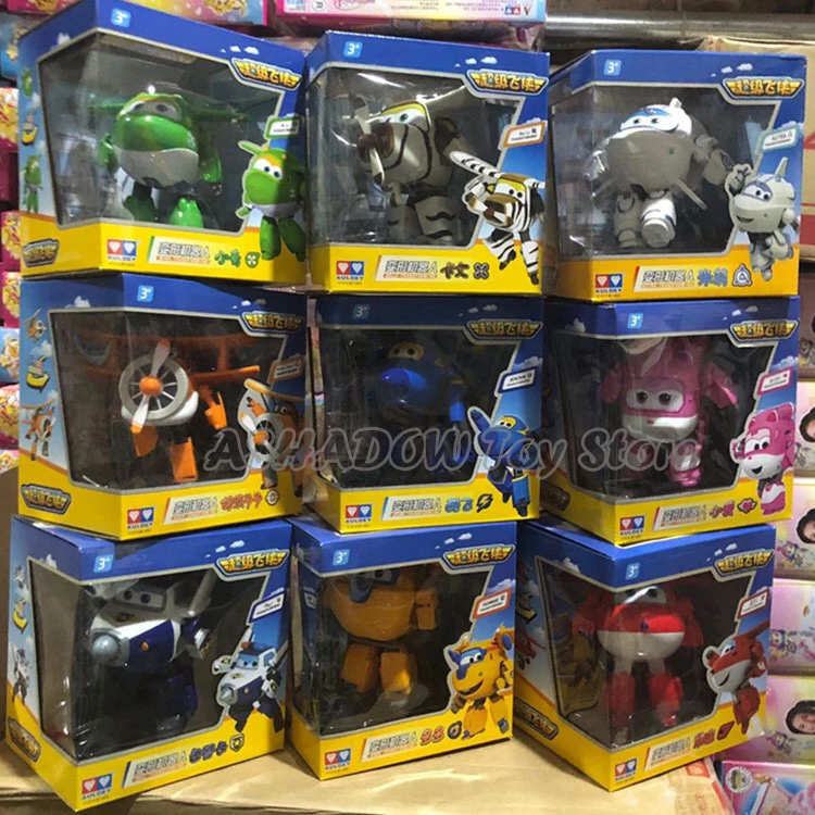 Большой размер! Суперкрылья 15 см игрушка фигурка деформация самолет робот Джетт