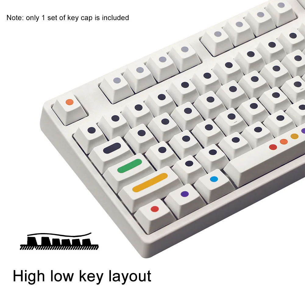 Колпачок для клавиш PBT с 129 кнопками колпачок механической игровой клавиатуры