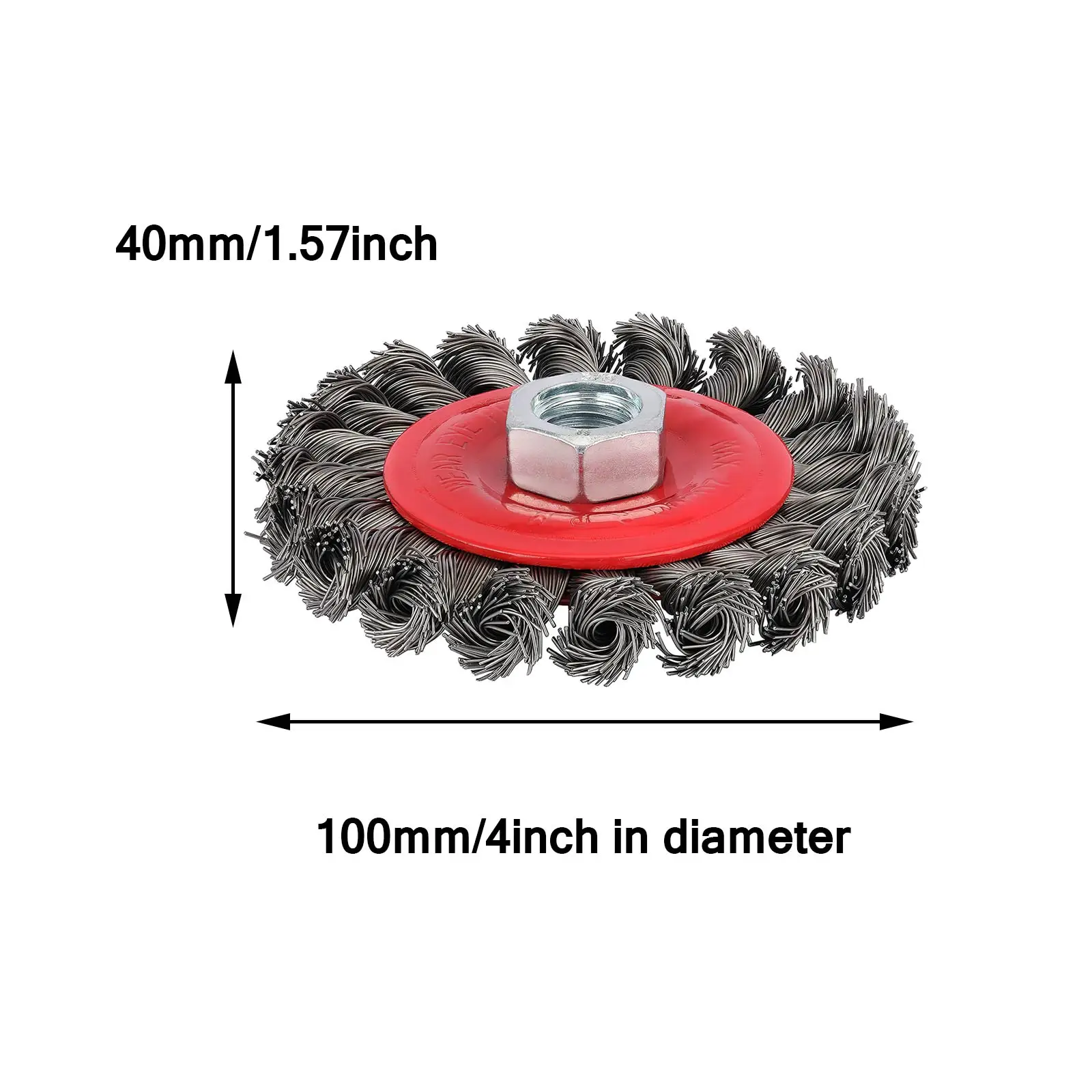 4-дюймовая крученая стальная Щетка для удаления заусенцев угловой шлифовальной