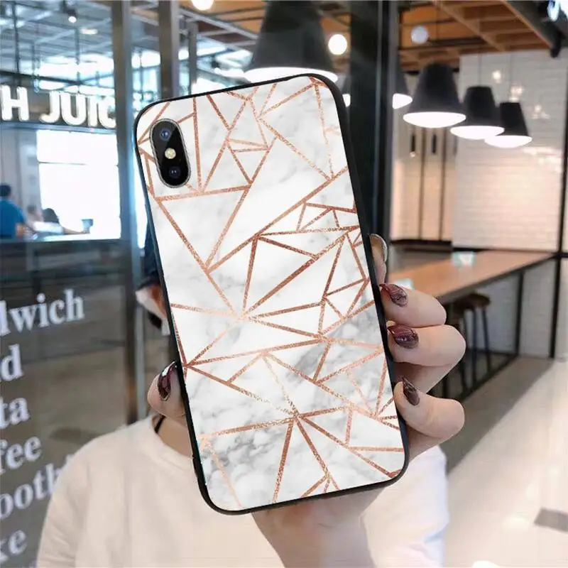 

Geometric Marble Texture Phone Case for iPhone 11 12 pro XS MAX 8 7 6 6S Plus X 5S SE 2020 mini
