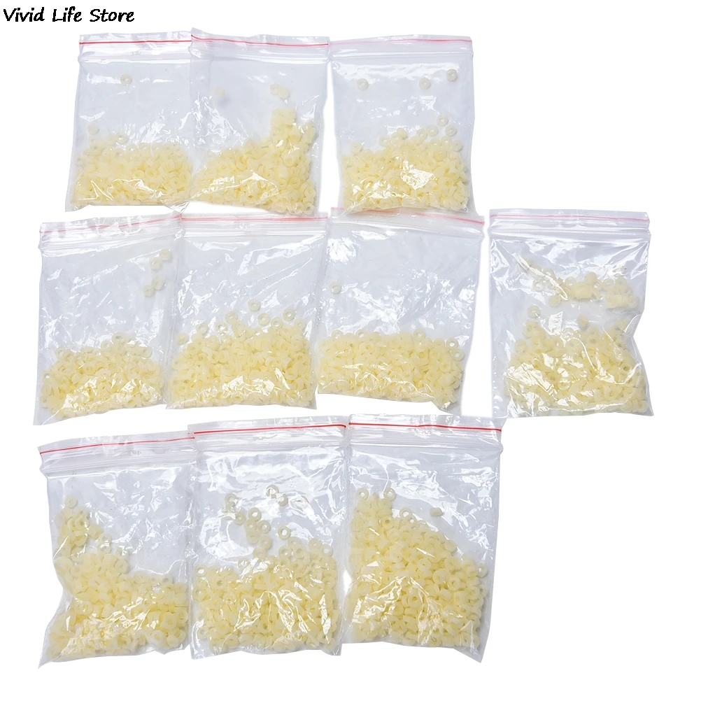 New 2500PCS=10bags Red/Yellow Fishing Accessories Fish Tackle Rubber Bands For Bloodworm Bait Granulator | Спорт и развлечения