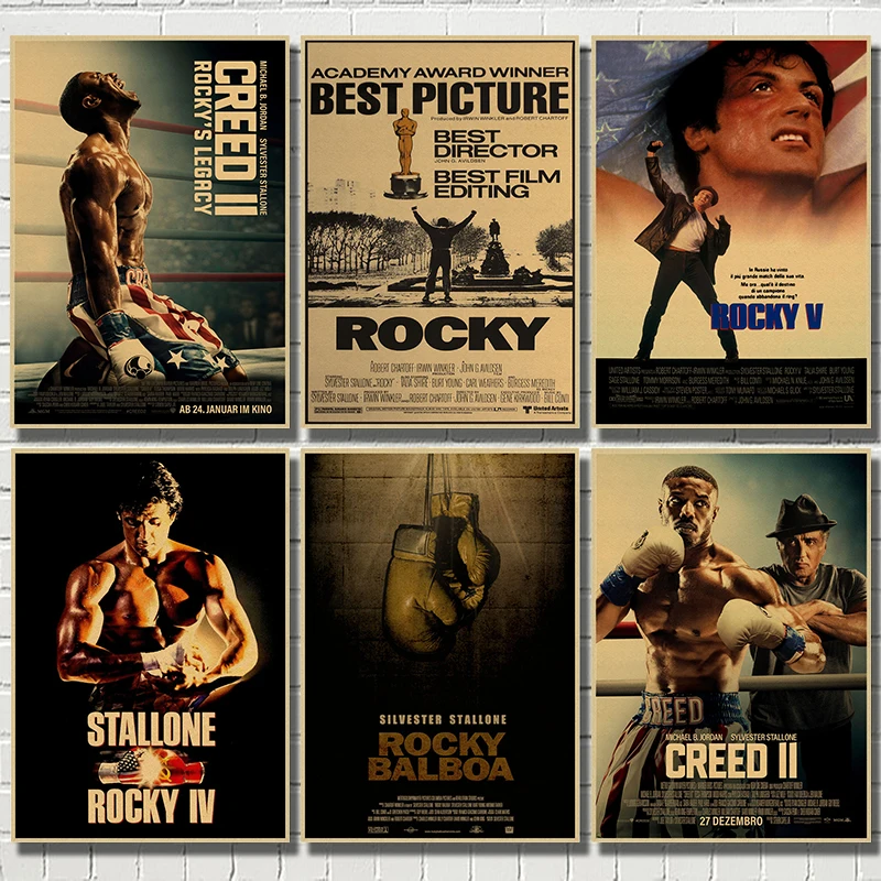 

Rocky Movie Kraft Posters Prints Wall art Decorative Picture Painting For Living Room Home Decor