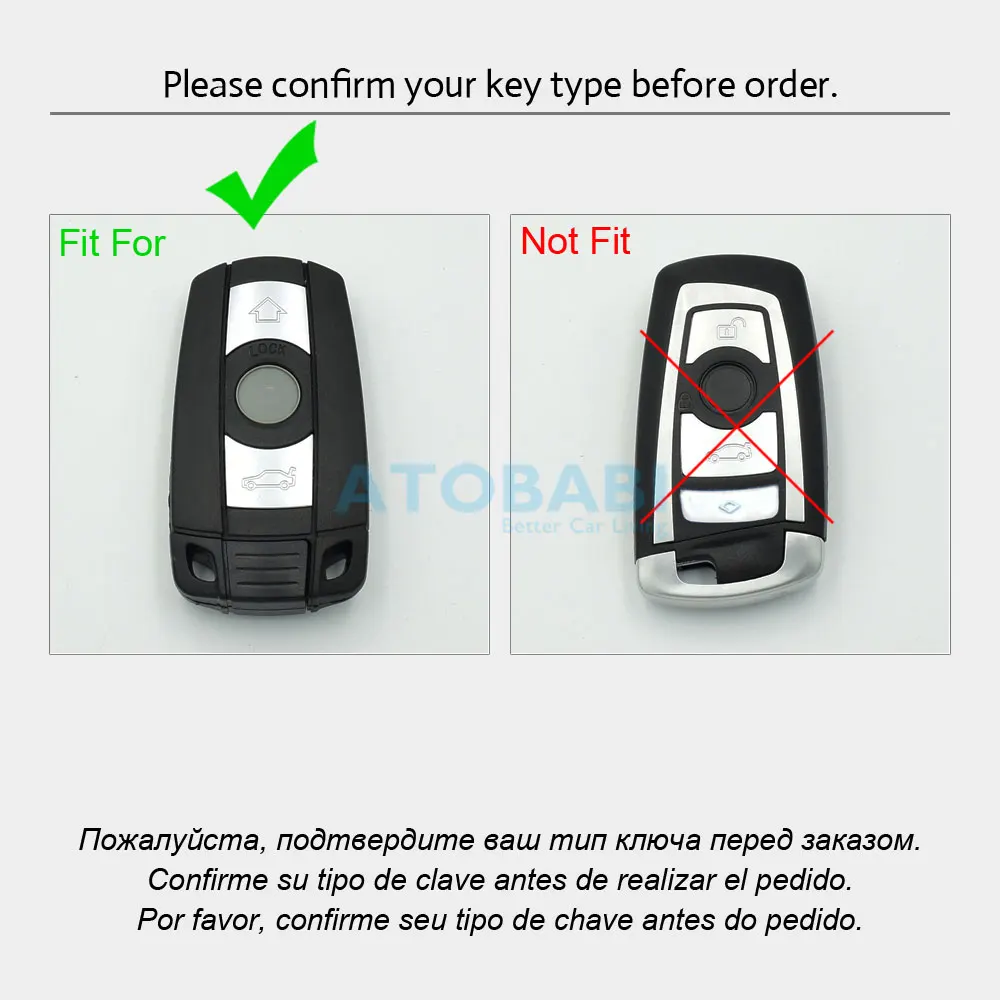 Кожаный чехол для автомобильного ключа BMW E90 E60 E70 E87 E30 E34 E36 E38 E39 E46 118 220 M235 320 328 428 435 528