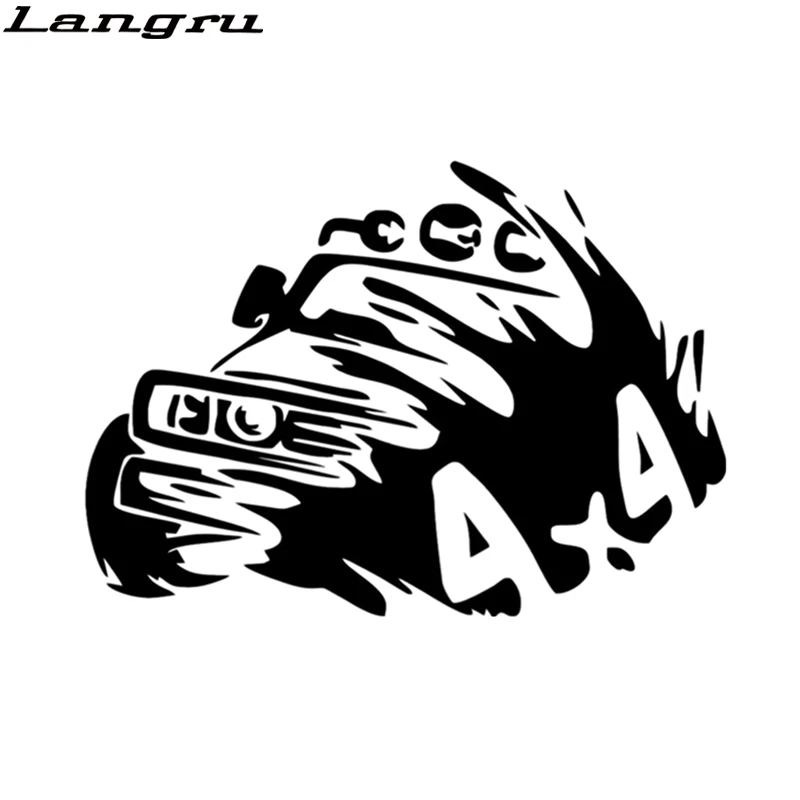 Langru 16*11 3 см Автомобильная наклейка 4x4 декоративная Внешняя s виниловые наклейки