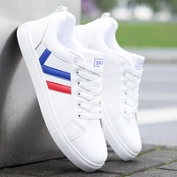 2021 new mens casual shoes leather white fashion running shoes soft sole lightweight casual sneakers all match vulcanized shoes