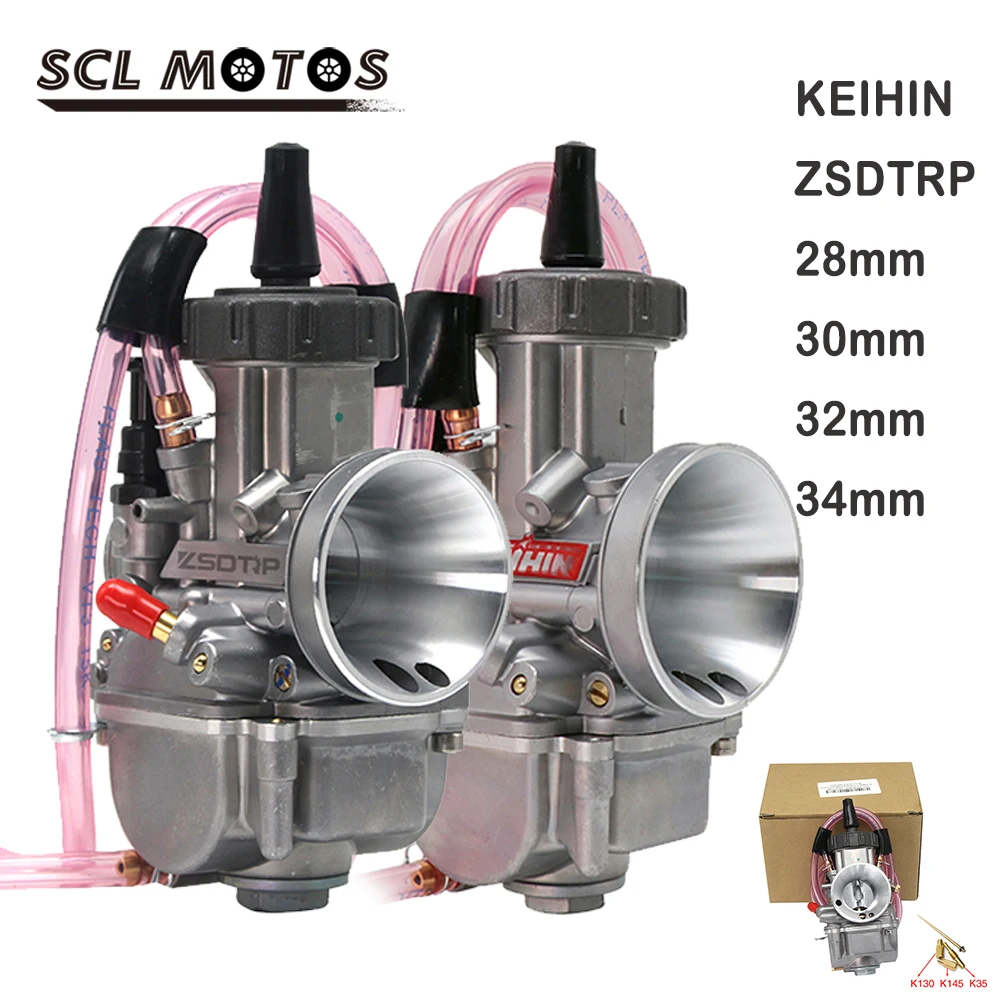 SCL MOTOS 1 шт. Keihin ZSDTRP 28 мм 30 32 34 карбюратор для мотоцикла 125-250cc 2T 4T Moto ATV UTV Pit Bike Dirt |
