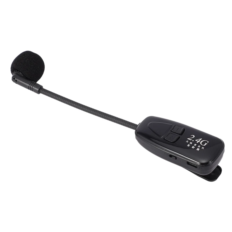 Беспроводной петличный микрофон с зажимом для галстука 2 4 ГГц | Электроника